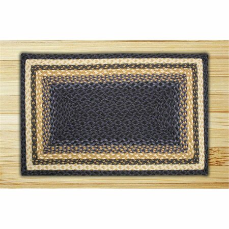 CAPITOL EARTH RUGS Lt. Blue-Dk. Blue-Mustard Rectangle Rug 33-079